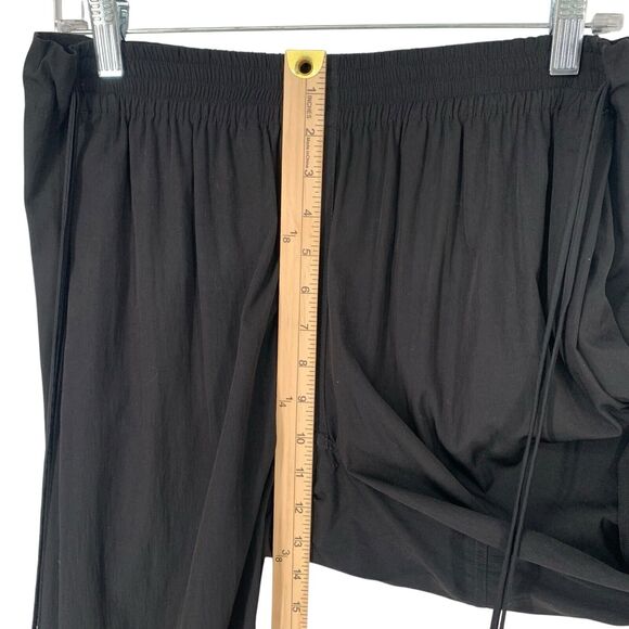 Diane Von Furstenberg Tassel Belted Pants Slip Pockets Gathered Waist Size 6 - Picture 9 of 13